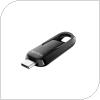 USB 3.2 Flash Disk SanDisk Ultra Slider USB C 64GB 300MB/s Μαύρο