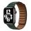 Λουράκι Devia Elegant Leather Apple Watch (38/ 40/ 41mm) Two-Tone Πράσινο