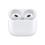 Ακουστικό Bluetooth Apple MME73 AirPods 3 με Θήκη Φόρτισης Lightning Λευκό