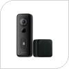 Ασύρματο Κουδούνι Πόρτας Xiaomi Smart Doorbell 3S με Κάμερα & Wi-Fi BHR7068GL Μαύρο