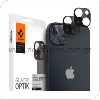 Tempered Glass Full Face Spigen Glas.tR Optik για Τζαμάκι Κάμερας Apple iPhone 14/ 14 Plus Μαύρο (2 τεμ.)