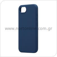 Θήκη Liquid Silicon inos Apple iPhone 16e 5G Velvet Σκούρο Μπλε