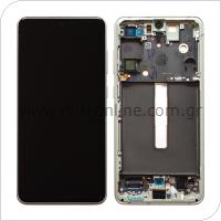LCD with Touch Screen & Front Cover Samsung G990B Galaxy S21 FE 5G Olive Green (Original)