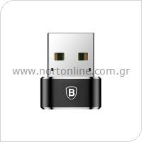 Αντάπτορας Baseus USB C Θηλυκό σε USB A Αρσενικό Μαύρο