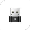 Adapter Baseus USB C Female to USB A Male Black