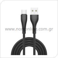 Καλώδιο Σύνδεσης USB 2.0 inos UltraCon USB A σε USB C 12W 2m Μαύρο