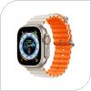 Λουράκι Devia Sport6 Silicone Apple Watch (38/ 40/ 41mm) Two-Tone Deluxe Starlight-Πορτοκαλί