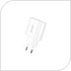 Travel Fast Charger Foneng EU39 with Output USB C PD 20W 3A White