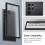 TPU & PC Back Cover Case Spigen Ultra Hybrid Samsung S918B Galaxy S23 Ultra 5G Clear-Frost Black