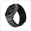 Λουράκι Spigen WBF1 Apple Watch (44/ 45/ 46/ 49mm) Μαύρο-Πράσινο