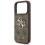 Θήκη PU Guess Apple iPhone 17 Pro Hardcase Big Logo 4G Καφέ