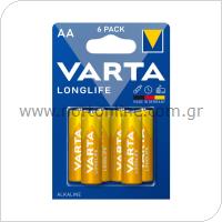 Battery Alkaline Varta Longlife AA LR06 (4+2 pcs)