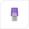 USB 3.2 Flash Disk Kingston DataTraveler Dual Drive DTDUO USB A & USB C 64GB Μωβ