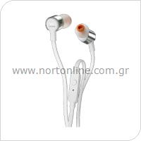 Hands Free Stereo JBL Tune T210 Pure Bass 3.5mm Γκρι