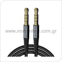 Audio Aux Cable Maimi Y6 3.5mm/3.5mm 1m Black