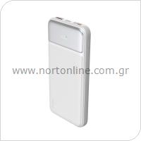 Φορτιστής Ανάγκης Devia EP198 Full Compatible 22.5W 10000mAh με Ψηφιακή Οθόνη Smart Λευκό