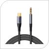 Audio Aux Cable Joyroom SY-A07 USB C to 3.5mm 1.2m Black