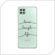 Θήκη TPU inos Samsung A226B Galaxy A22 5G Art Theme Love-Laugh-Life