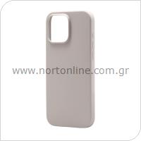 Θήκη Liquid Silicon inos Apple iPhone 16 Pro Max 5G Velvet Ανοιχτό Γκρι