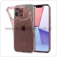 TPU Spigen Liquid Crystal Apple iPhone 13 Pro Max Glitter Rose Quartz