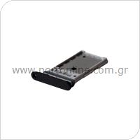 Βάση Κάρτας Sim & SD Samsung S921B Galaxy S24 5G/ S926B Galaxy S24 Plus 5G Μαύρο (Original)