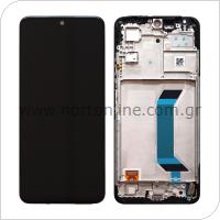 LCD with Touch Screen & Middle Plate Xiaomi Poco X5 5G/ Redmi Note 12 5G Black (Original)