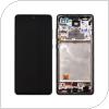 LCD with Touch Screen, Front Cover Samsung A725F Galaxy A72 4G/ A726B Galaxy A72 5G Awesome Black (Original)
