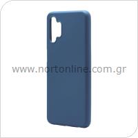 Θήκη Liquid Silicon inos Samsung A326B Galaxy A32 5G L-Cover Μπλε Ραφ