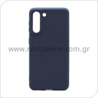 Θήκη Soft TPU inos Samsung G991B Galaxy S21 5G S-Cover Μπλε