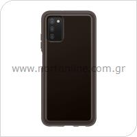 Θήκη Soft Clear Cover Samsung EF-QA038TBEG A037F Galaxy A03s Διάφανο-Μαύρο