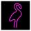 Neon LED Forever Light FLNE18 FLAMINGO (USB/Battery Operation & On/Off) Pink