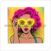 Neon ART LED Forever Light FLA02 POWER WOMAN (USB/Μπαταρίας & On/Off) Κίτρινο-Μωβ