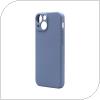 Θήκη Liquid Silicon inos Apple iPhone 13 mini L-Cover Γκρι-Μπλε