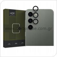 Μεταλλικό Προστατευτικό Κάλυμμα Κάμερας Hofi Camring Pro+ Samsung S911B Galaxy S23 5G/ S916B Galaxy S23 Plus 5G Μαύρο (3 τεμ.)