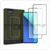 Tempered Glass Full Face Hofi Premium Pro+ Xiaomi Redmi Note 13 5G/ Note 13 Pro 4G/ 13 Pro 5G Black (2 pcs)
