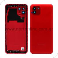 Battery Cover Samsung A035G Galaxy A03 Red (Original)