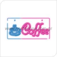 Neon Plexi Neolia NNE11 COFFEE (USB & On/Off) Pink - Blue (Easter24)