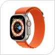 Strap Devia Sport5 Nylon Woven Apple Watch (42/ 44/ 45/ 49mm) Deluxe Orange
