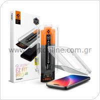 Tempered Glass Full Face Spigen Glas.tR EZ-FIT Pro Privacy Apple iPhone 16 Pro/ 17/ 17 Pro (1 τεμ.)
