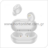 True Wireless Bluetooth Earphones QCY Arc Buds Lite T27 Moon White