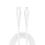 Travel Fast Charger inos with Dual Output USB A & USB C PD QC 3.0 20W White & Lightning Cable 1m White
