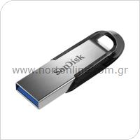 USB 3.0 Flash Disk SanDisk Ultra Flair SDCZ73 USB A 64GB 150MB/s Μαύρο
