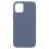 Θήκη Liquid Silicon inos Apple iPhone 12/ 12 Pro L-Cover Μπλε Ραφ