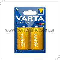 Μπαταρία Alkaline Varta Longlife D LR20 Plastic Free (2 τεμ.)
