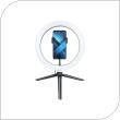 Desktop Live Streaming Tripod with Led Ring Light RGB 10