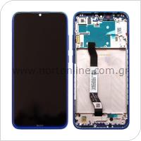 LCD with Middle Plate Xiaomi Redmi Note 8 Neptune Blue (Original)