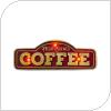 Μεταλλική Πινακίδα LED Forever Light RETRO Fresh Brewed Coffee Κόκκινο-Χρυσό