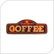 Μεταλλική Πινακίδα LED Forever Light RETRO Fresh Brewed Coffee Κόκκινο-Χρυσό