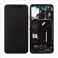 LCD with Middle Plate Xiaomi Mi 8 Black (Original)