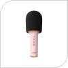 Ασύρματο Μικρόφωνο Bluetooth Joyroom JR-MC5 με Ηχείο (Karaoke) Ροζ